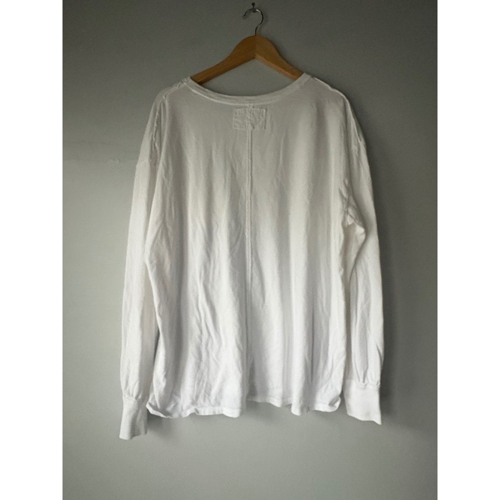 Free People We The Free Fade Into You White Long Sleeve Top Size Large - Picture 6 of 6